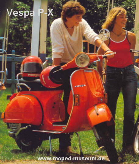 thumbnail image 2 of Vespa P125X PX 125 – Side Shell Bonnet Written Plate Badge (CIF Brand OEM) 2 of 4